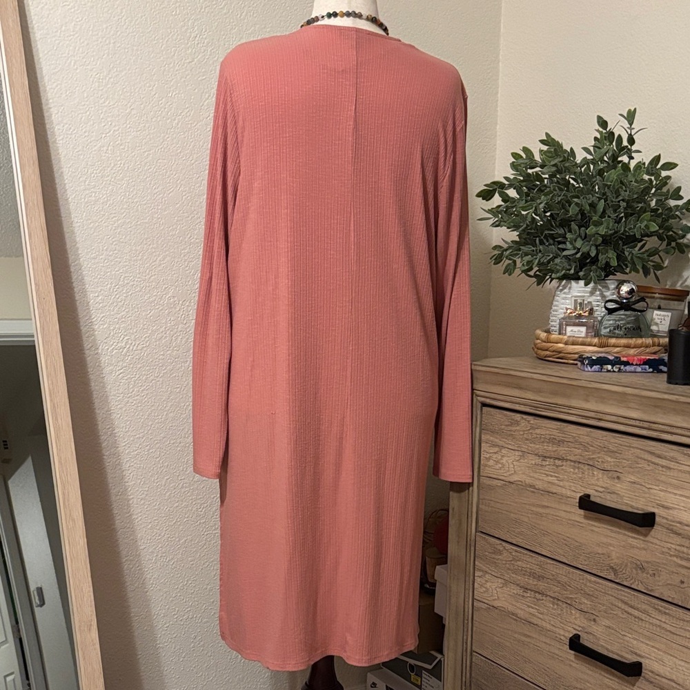 Lane Bryant Rib Open Front Overpiece - Picture 3 of 5